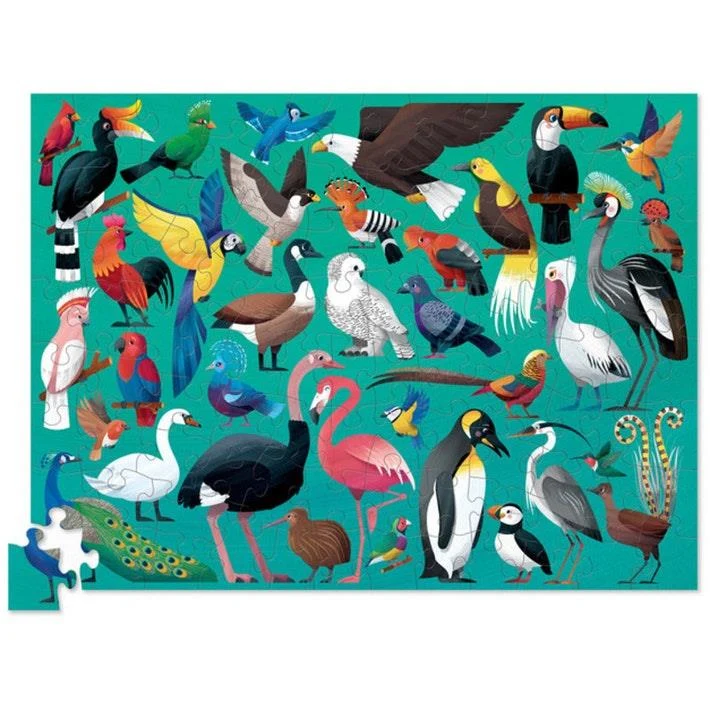 Crocodile Creek Puzzle Birds - Oiseaux (100 pcs)