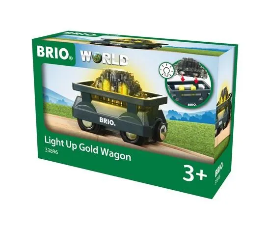 Brio Light Up Gold Wagon/Wagon doré lumineux - 33896