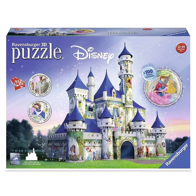 Disney Castle Ravensburger 3D Puzzle - Château Disney (216pcs)
