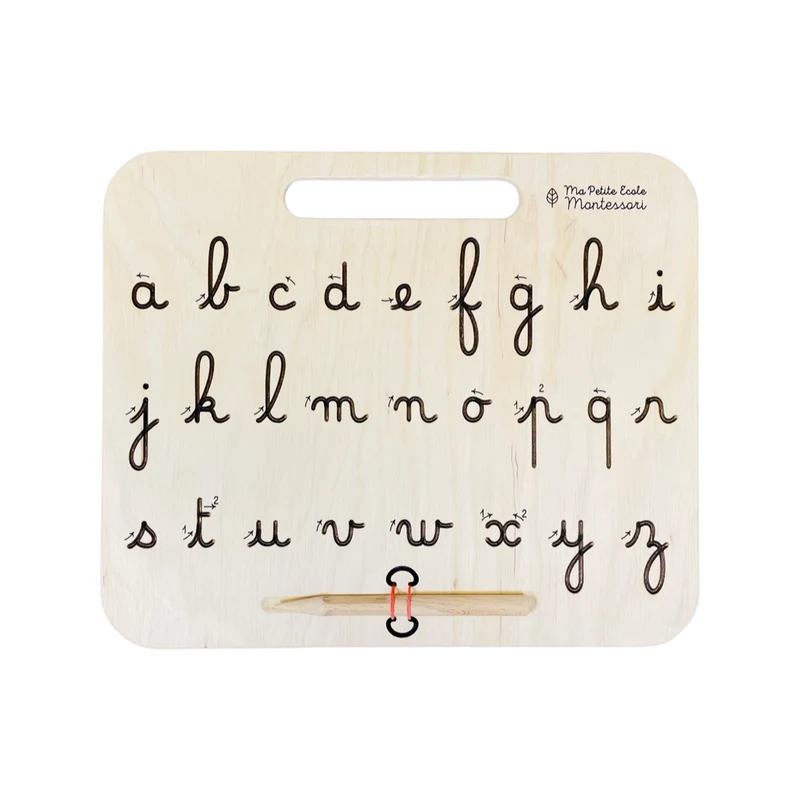 Tablette d'écriture des lettres minuscules cursives