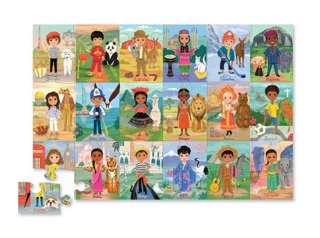 Crocodile Creek Puzzle Children Of The World - Les enfants du monde (36pcs)