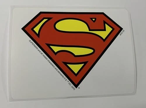 DC Superman Logo Reusable Sticker - Autocollant réutilisable