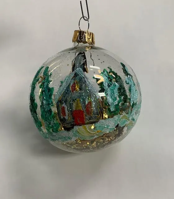 Ornament by Katerina Mertikas - Winter House / Ornement par Katerina Mertikas - Maison d'hiver.