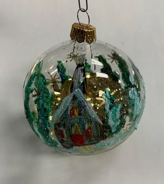 Ornament by Katerina Mertikas - Winter House / Ornement par Katerina Mertikas - Maison d'hiver.