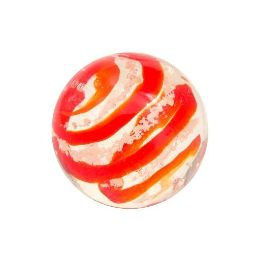 House of Marbles Handmade Moonstone - Fait à la main (Red/Rouge) 16mm