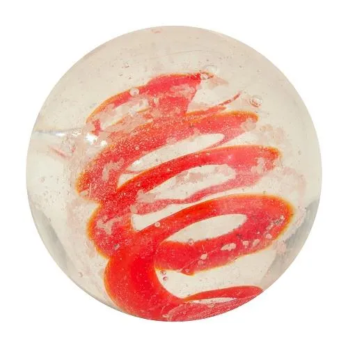 House of Marbles Handmade Moonstone - Fait à la main (Red/Rouge) 16mm