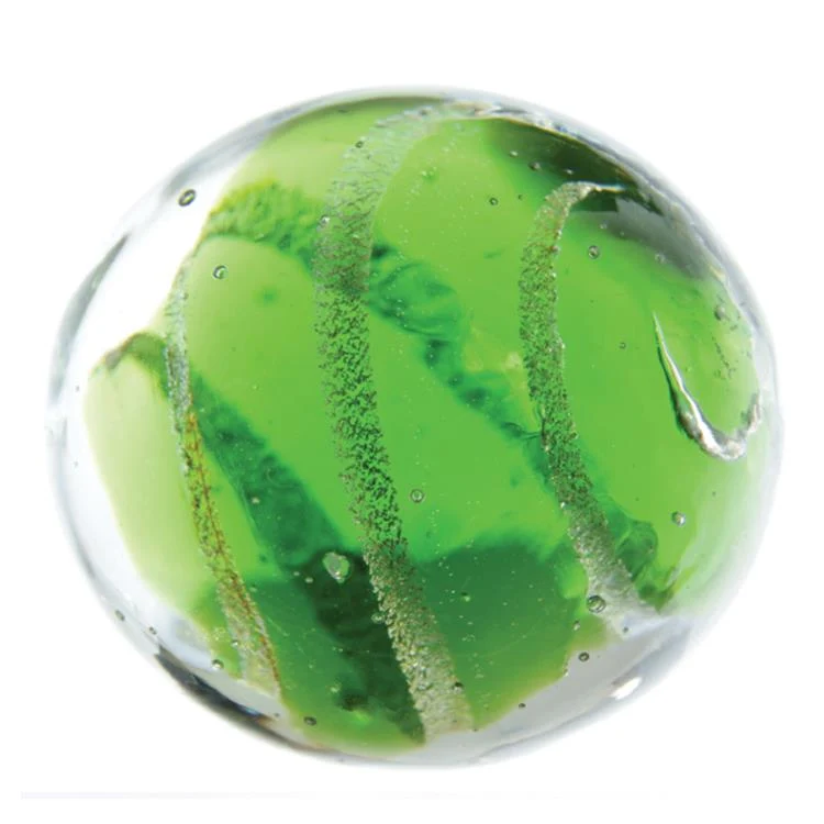House of Marbles Handmade Jetstream - Fait à la main (Green/Vert) 25mm