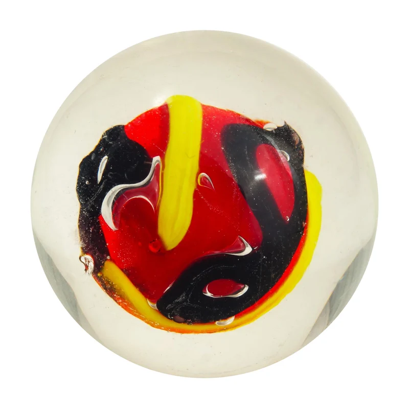 House of Marbles Handmade Celebration - Fait à la main (Red/Rouge) 25mm