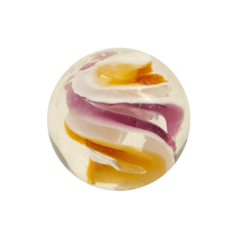 House of Marbles Handmade Helter Skelter - Fait à la main (Pink/Orange/White - Rose/Orange/Blanc) 22mm