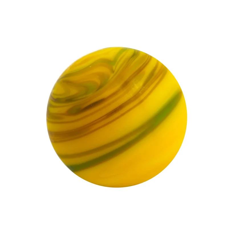 House of Marbles Handmade Sandstorm - Fait à la main (Yellow/Jaune) 22mm