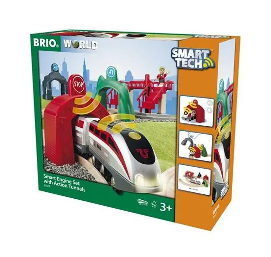 Brio Smart Engine Set With Action Tunnels/Ensemble de moteur intelligent avec tunnels d'action - 33873