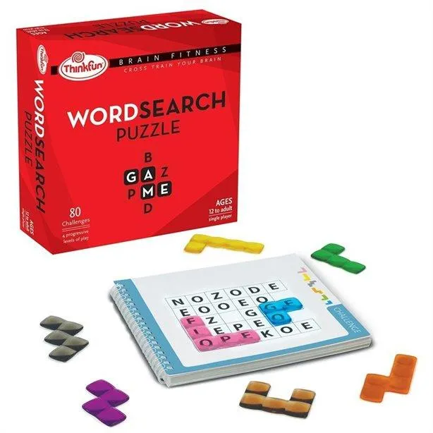 Thinkfun Brain Fitness Word Search Puzzle Mots croisés pour la forme cérébrale (Eng/Ang)