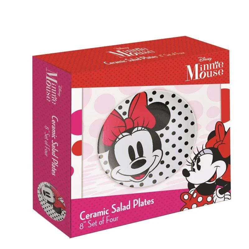 Minnie Mouse 4Pcs Plate Set / Ensemble de 4 assiettes