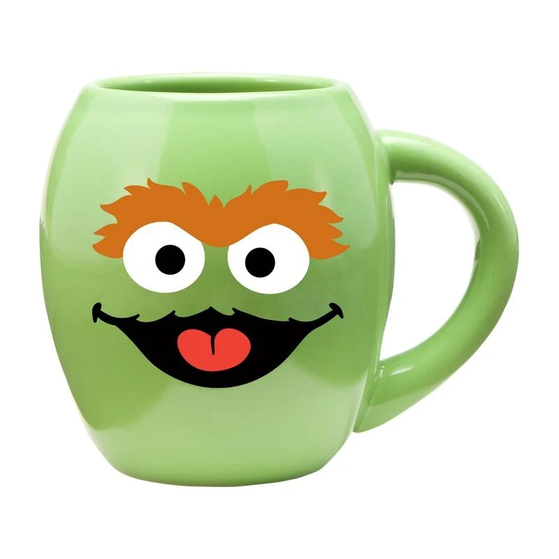 Sesame Street Oscar Oval Ceramic Mug / Tasse ovale en céramique