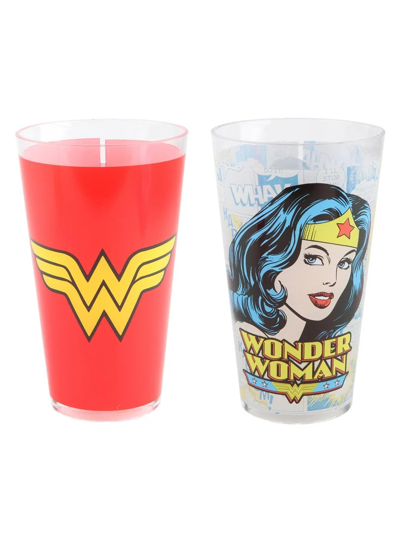 DC Wonder Woman Set of 2 Acrylic Cups / Lot de 2 tasses en acrylique