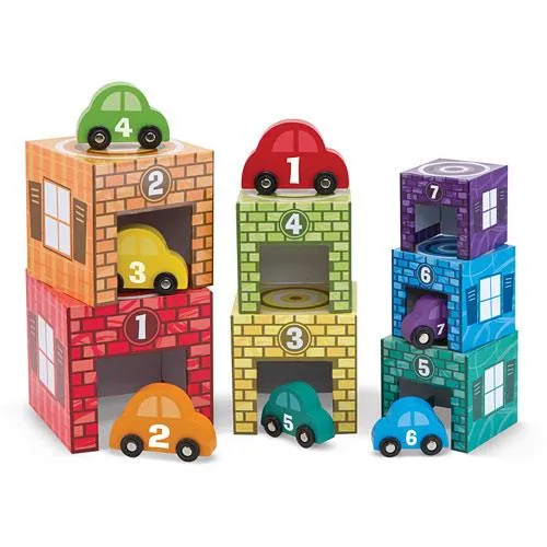 Melissa & Doug Nesting and Sorting Garage and Cars / Rangement et tri des voitures et du garage