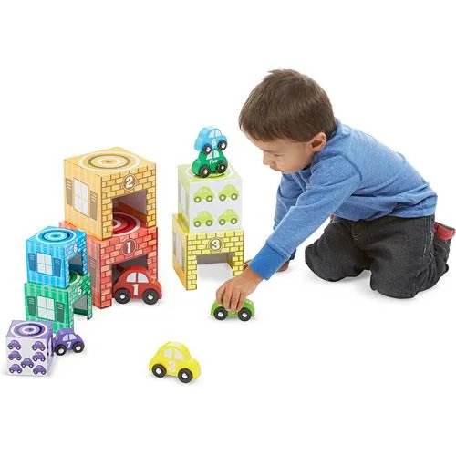Melissa & Doug Nesting and Sorting Garage and Cars / Rangement et tri des voitures et du garage
