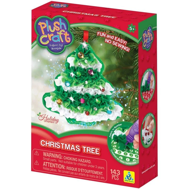 Plush Craft Christmas Tree / Sapin de Noël en peluche