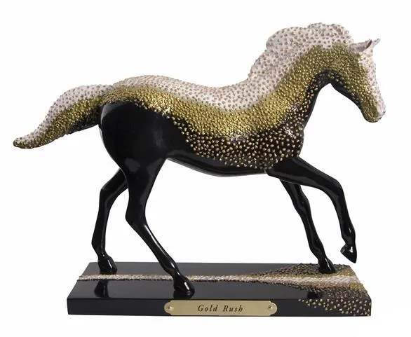 Horse Figurine Gold Rush Figurine de cheval