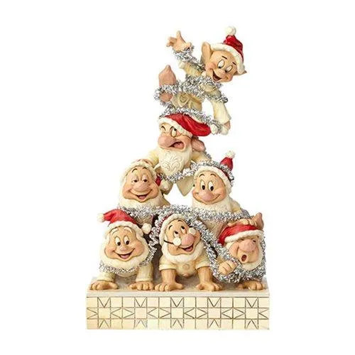 Disney Seven Dwarves Precarious Pyramid Figurine / Figurine de la pyramide précaire des Sept Nains