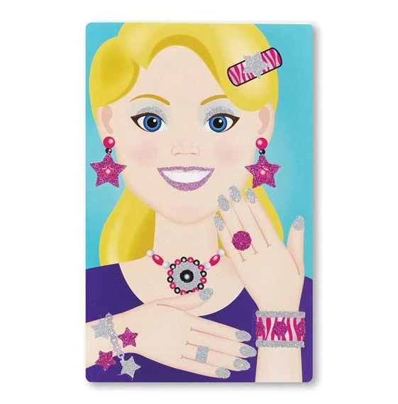 Melissa & Doug Mess-Free Glitter Glamour Faces / Maquillage glamour scintillant sans dommage