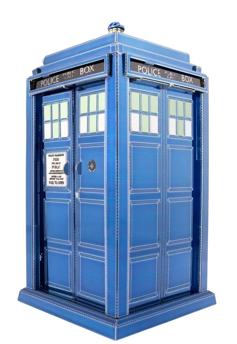 Doctor Who Tardis Metal 3D Model / Doctor Who Tardis Modèle 3D en métal