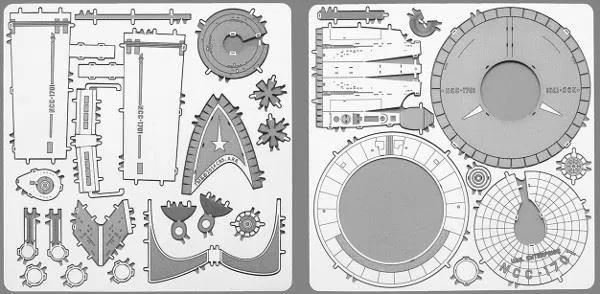 Star Trek USS Entreprise 3D Metal Model / Star Trek USS Enterprise Maquette 3D en métal