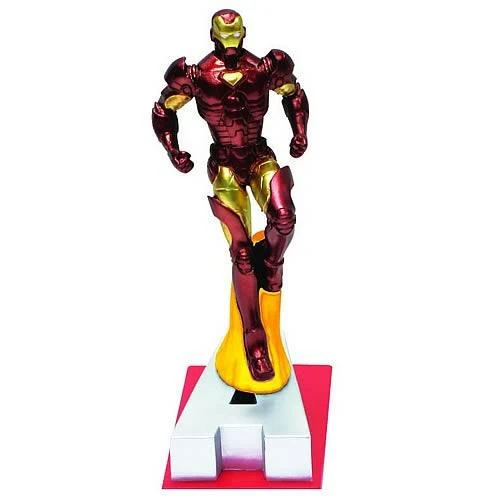 Marvel Resin Figures - Iron Man on Letter Base "A" / Figurines en résine Marvel - Iron Man sur socle lettre « A »