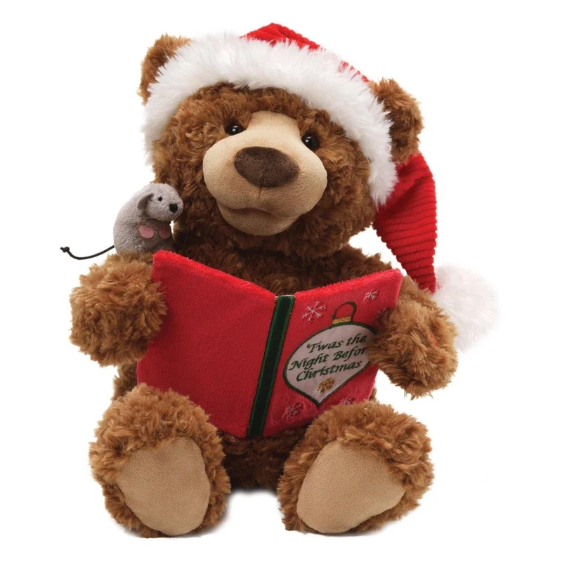 Gund Plush Storytime Bear It was the night befoer Christmas / Ours en peluche Gund pour l'heure du conte. C'était la veille de Noël