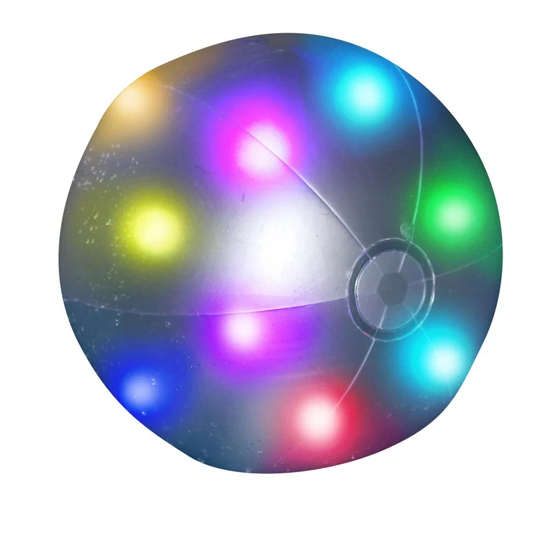 Beach Ball with LED Lights / Ballon de plage avec lumières DEL