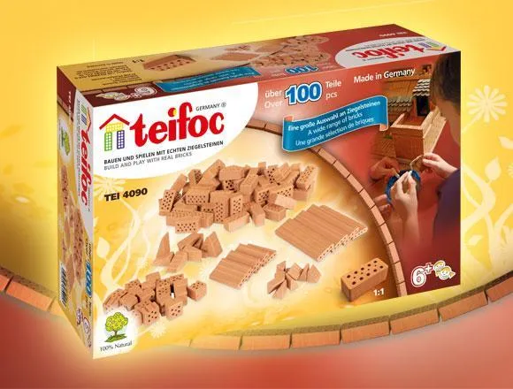 Teifoc Assorted Brick Construction Set / Ensemble de construction en briques assorties