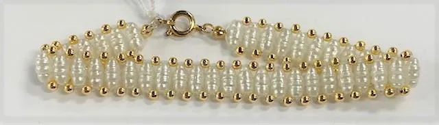 Pearl & Gold Bracelet - Bracelet de perles et d'or