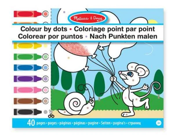 Melissa & Doug Coloring Book Dots - Livre de coloriage points