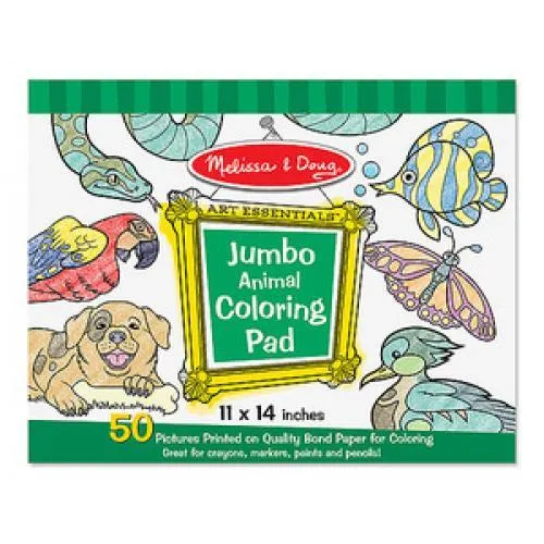 Melissa & Doug Coloring Book Animals - Livre de coloriage animaux