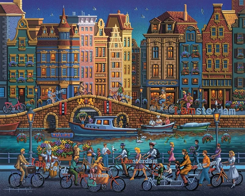 Dowdle Puzzle Amsterdam (500 pcs) / Casse-tête