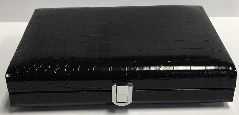 9" Faux Alligator Backgammon - Jacquet