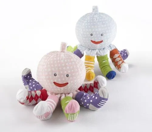 Baby Aspen Mr.Sock Plush Octopus Blue / Peluche Pieuvre Bleu
