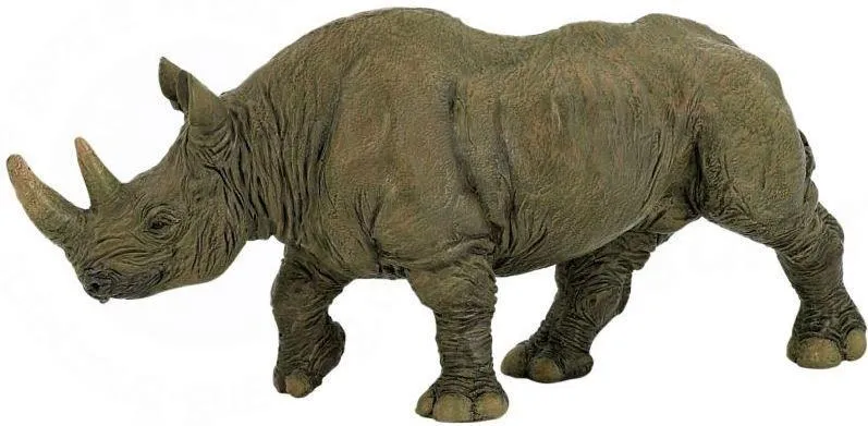 Papo Figurine Black Rhinoceros / Figurine Rhinocéros Noir Papo
