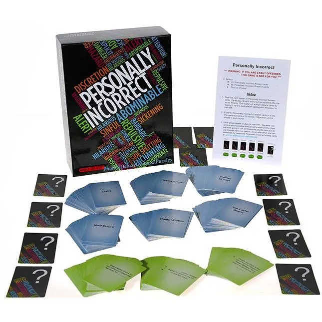 Personally Incorrect Card Game / Jeu de cartes