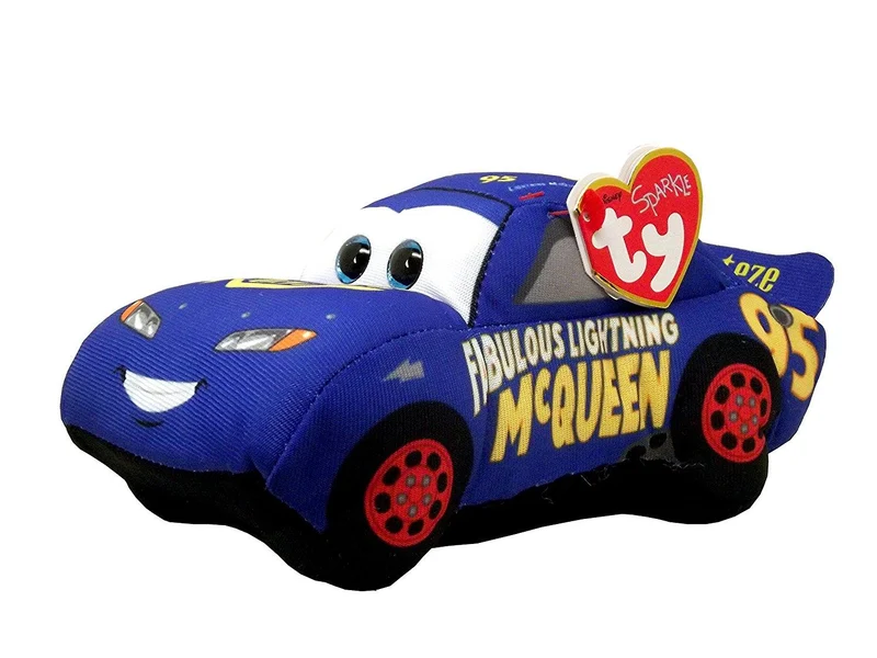 TY Sparkle Disney Cars - Fabulous McQueen Blue/Bleu (Small/Petit)