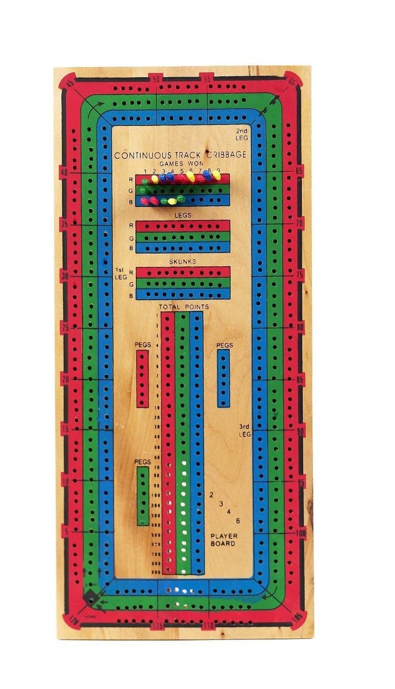 CHH Games Cribbage Deluxe Color 3 Track - Couleur 3 Pistes