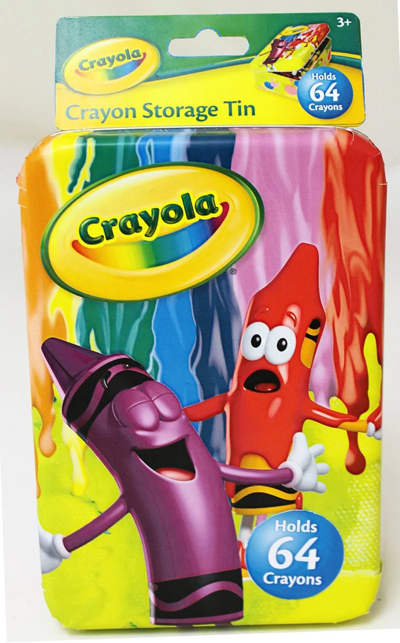Crayola Square Tin Case Tin Box / Boîte en métal carrée Crayola