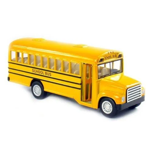 Die Cast School Bus Pull Back / Bus scolaire métallique à friction