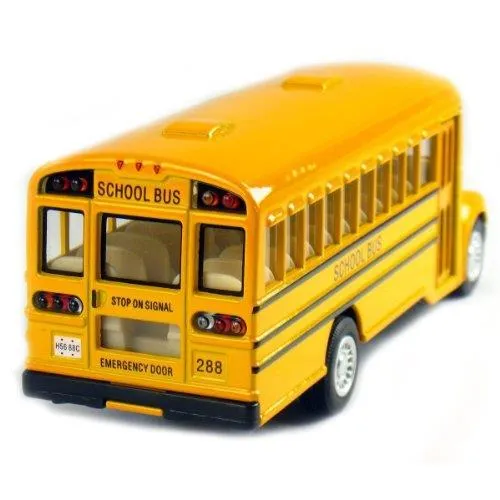 Die Cast School Bus Pull Back / Bus scolaire métallique à friction