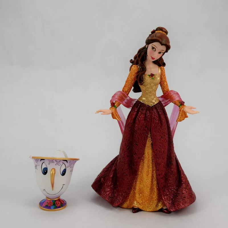 Disney Beauty And The Beast Belle and Chip Christmas Set Figurine / Belle et Chip Coffret de Noël Figurine