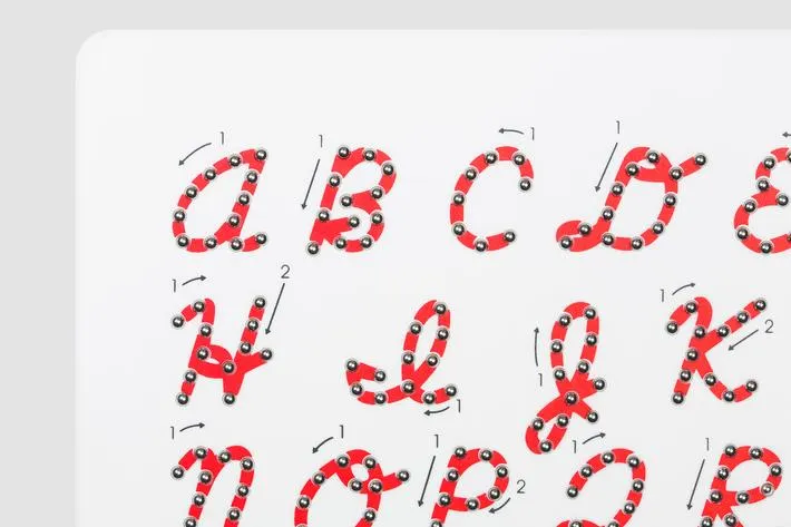 Kid-O Magnatab Cursive Upper Case / Majuscules cursives