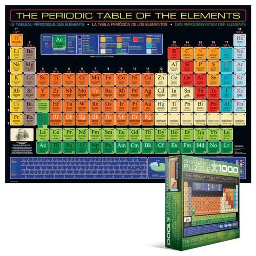 Eurographics Puzzle The Periodic Table of the Elements/ Casse-Tête Le tableau périodique des éléments (1000pcs)