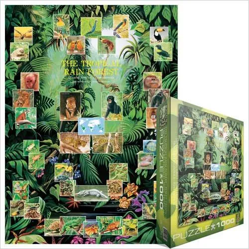 Eurographics Puzzle The Tropical Rain Forest / Casse-tête La forêt tropicale (1000pcs)