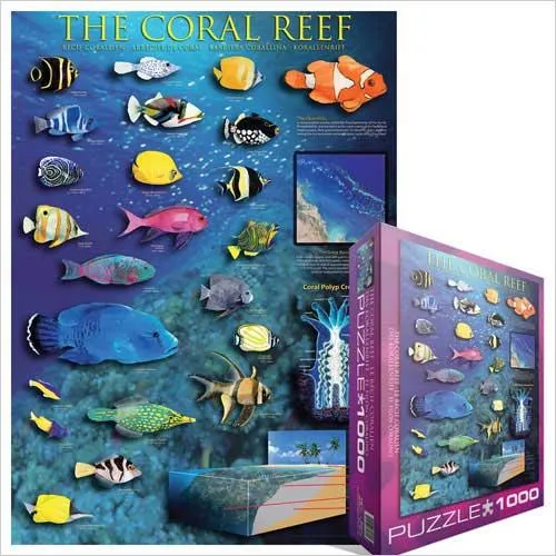 Eurographics Puzzle The Coral Reef / Casse-tête le récif de corail (1000pcs)