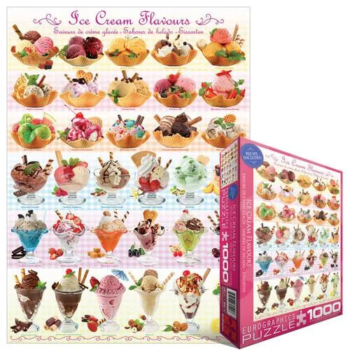 Eurographics Puzzle Ice Cream Flavours / Saveurs de crème glacée (1000pcs)